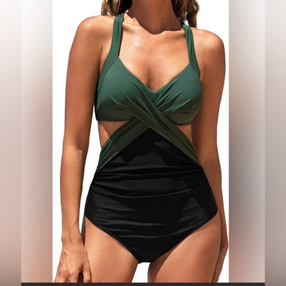 Cupshe Swim Cupshe Carly Color Block Tummy Control One Piece